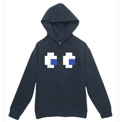 Retro Arcade Game Ghost Eyes Halloween Group Costume Urban Pullover Hoodie