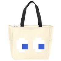 Retro Arcade Game Ghost Eyes 80s Halloween Group Costume Zip Tote Bag
