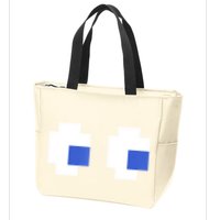 Retro Arcade Game Ghost Eyes 80s Halloween Group Costume Zip Tote Bag