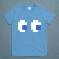 Retro Arcade Game Ghost Eyes 80s Halloween Group Costume T-Shirt