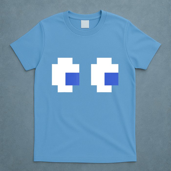 Retro Arcade Game Ghost Eyes 80s Halloween Group Costume T-Shirt