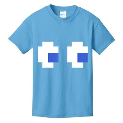 Retro Arcade Game Ghost Eyes 80s Halloween Group Costume Kids T-Shirt