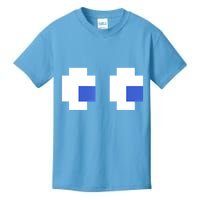 Retro Arcade Game Ghost Eyes 80s Halloween Group Costume Kids T-Shirt