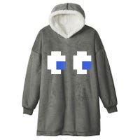 Retro Arcade Game Ghost Eyes 80s Halloween Group Costume Hooded Wearable Blanket
