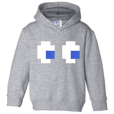 Retro Arcade Game Ghost Eyes 80s Halloween Group Costume Toddler Hoodie
