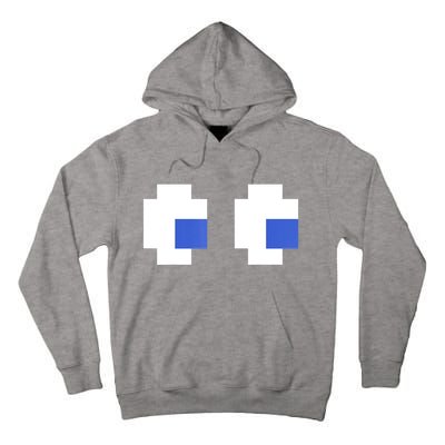 Retro Arcade Game Ghost Eyes 80s Halloween Group Costume Tall Hoodie