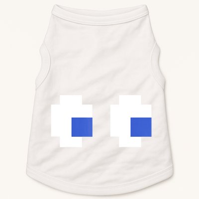 Retro Arcade Game Ghost Eyes 80s Halloween Group Costume Doggie Tank