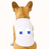 Retro Arcade Game Ghost Eyes 80s Halloween Group Costume Doggie Tank