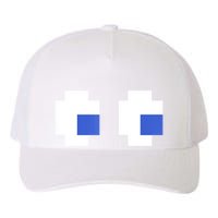 Retro Arcade Game Ghost Eyes 80s Halloween Group Costume Yupoong Adult 5-Panel Trucker Hat