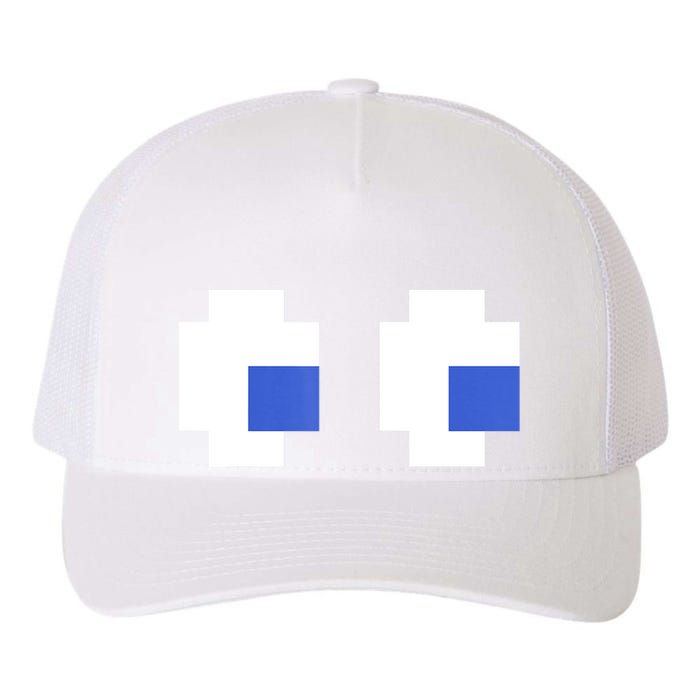 Retro Arcade Game Ghost Eyes 80s Halloween Group Costume Yupoong Adult 5-Panel Trucker Hat