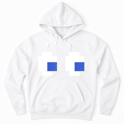 Retro Arcade Game Ghost Eyes 80s Halloween Group Costume Hoodie