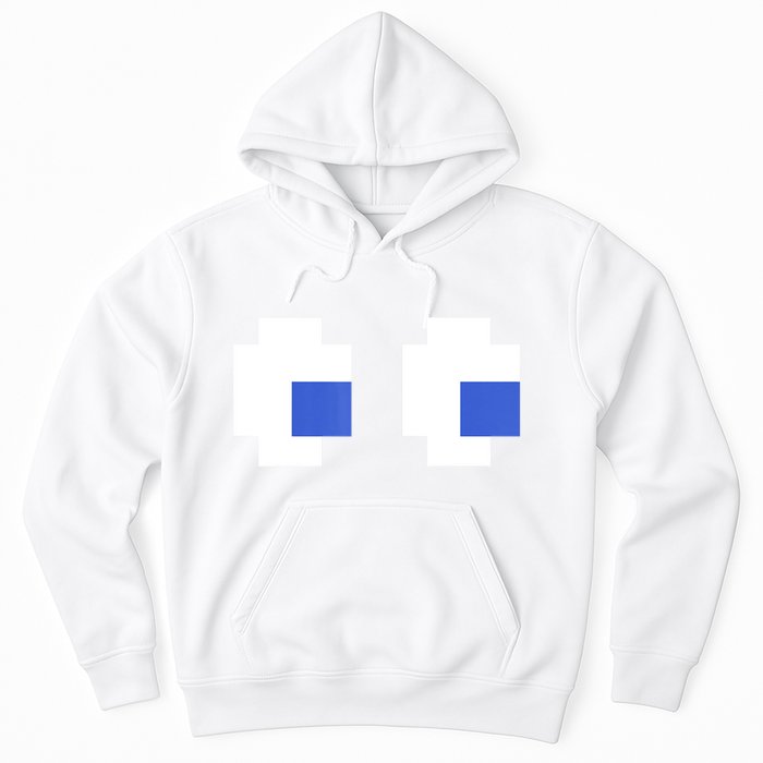 Retro Arcade Game Ghost Eyes 80s Halloween Group Costume Hoodie