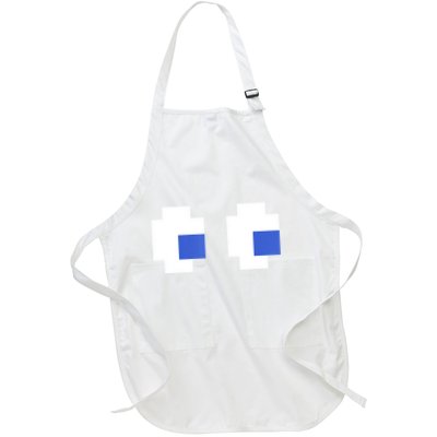 Retro Arcade Game Ghost Eyes 80s Halloween Group Costume Apron