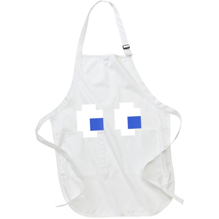 Retro Arcade Game Ghost Eyes 80s Halloween Group Costume Apron