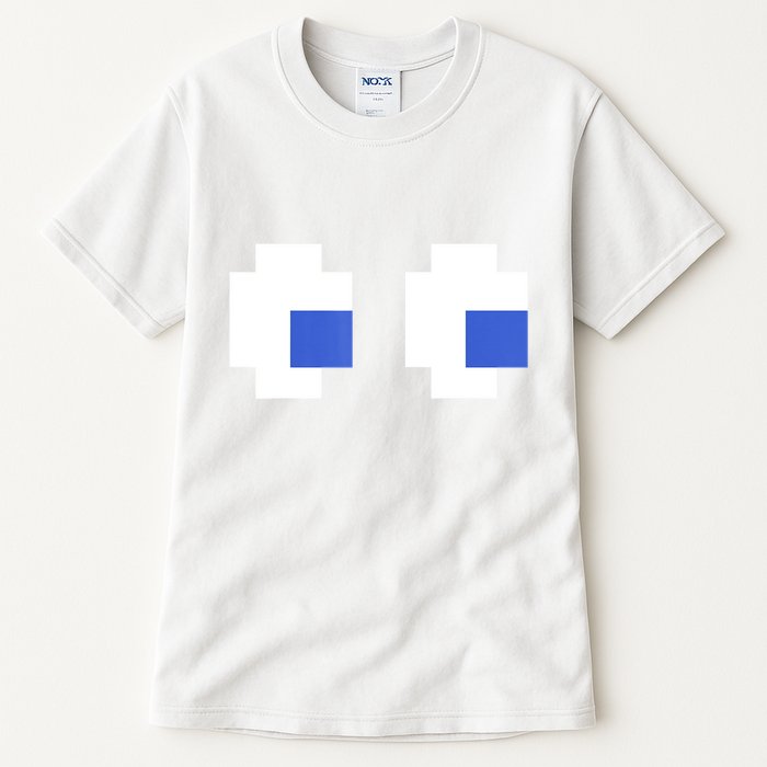 Retro Arcade Game Ghost Eyes 80s Halloween Group Costume Tall T-Shirt