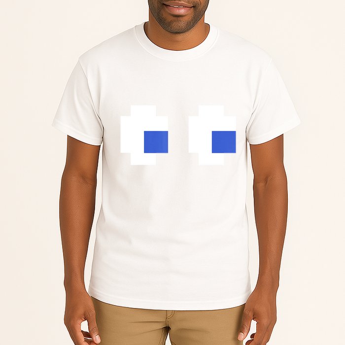 Retro Arcade Game Ghost Eyes 80s Halloween Group Costume Tall T-Shirt