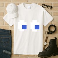 Retro Arcade Game Ghost Eyes 80s Halloween Group Costume Tall T-Shirt