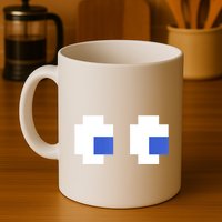 Retro Arcade Game Ghost Eyes 80s Halloween Group Costume Mug