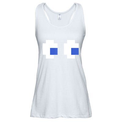 Retro Arcade Game Ghost Eyes 80s Halloween Group Costume Ladies Essential Flowy Tank