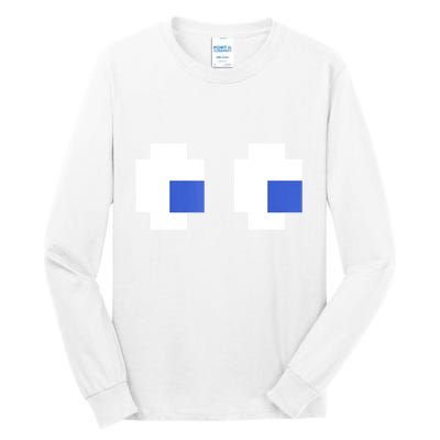 Retro Arcade Game Ghost Eyes 80s Halloween Group Costume Tall Long Sleeve T-Shirt