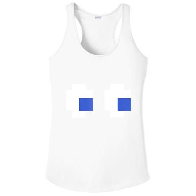 Retro Arcade Game Ghost Eyes 80s Halloween Group Costume Ladies PosiCharge Competitor Racerback Tank