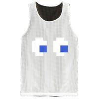 Retro Arcade Game Ghost Eyes 80s Halloween Group Costume Mesh Reversible Basketball Jersey Tank