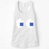 Retro Arcade Game Ghost Eyes 80s Halloween Group Costume Womens Tank Top