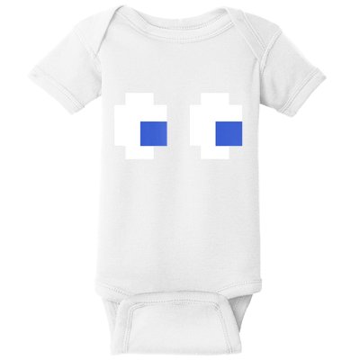 Retro Arcade Game Ghost Eyes 80s Halloween Group Costume Baby Bodysuit
