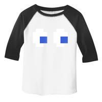 Retro Arcade Game Ghost Eyes 80s Halloween Group Costume Toddler Fine Jersey T-Shirt