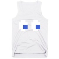 Retro Arcade Game Ghost Eyes 80s Halloween Group Costume Tank Top