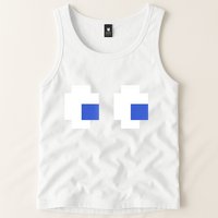 Retro Arcade Game Ghost Eyes 80s Halloween Group Costume Tank Top