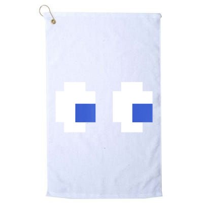 Retro Arcade Game Ghost Eyes 80s Halloween Group Costume Golf Towel
