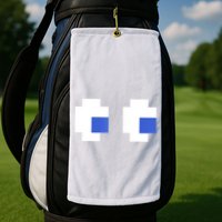 Retro Arcade Game Ghost Eyes 80s Halloween Group Costume Golf Towel