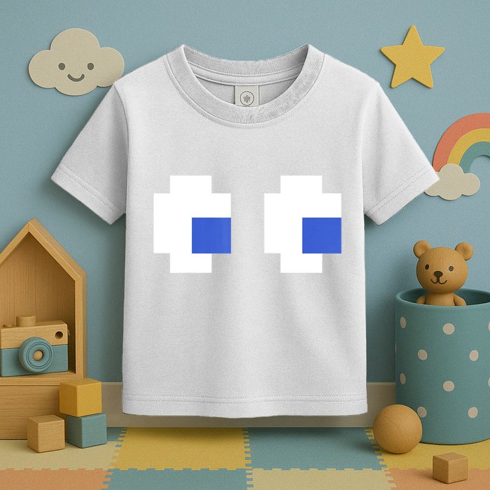 Retro Arcade Game Ghost Eyes 80s Halloween Group Costume Toddler T-Shirt