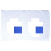 Retro Arcade Game Ghost Eyes 80s Halloween Group Costume Microfiber Hand Towel