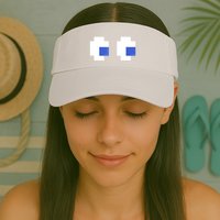 Retro Arcade Game Ghost Eyes 80s Halloween Group Costume Visor