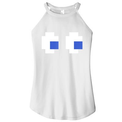 Retro Arcade Game Ghost Eyes 80s Halloween Group Costume Women's Perfect Tri Rocker Tank