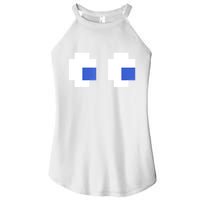 Retro Arcade Game Ghost Eyes 80s Halloween Group Costume Women's Perfect Tri Rocker Tank