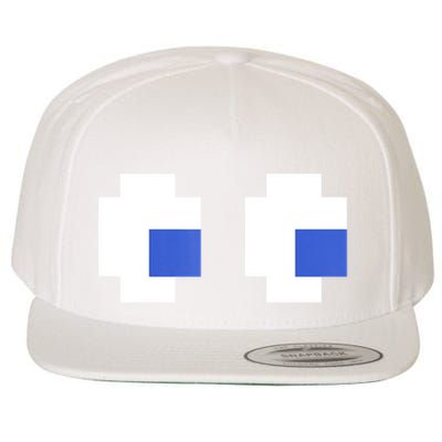 Retro Arcade Game Ghost Eyes 80s Halloween Group Costume Wool Snapback Cap