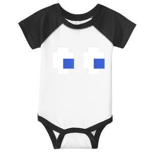 Retro Arcade Game Ghost Eyes 80s Halloween Group Costume Infant Baby Jersey Bodysuit