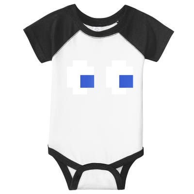 Retro Arcade Game Ghost Eyes 80s Halloween Group Costume Infant Baby Jersey Bodysuit