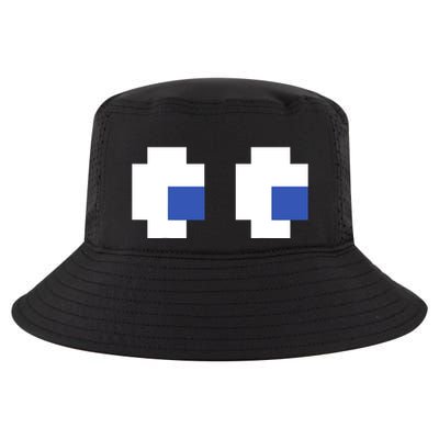 Retro Arcade Game Ghost Eyes 80s Halloween Group Costume Cool Comfort Performance Bucket Hat