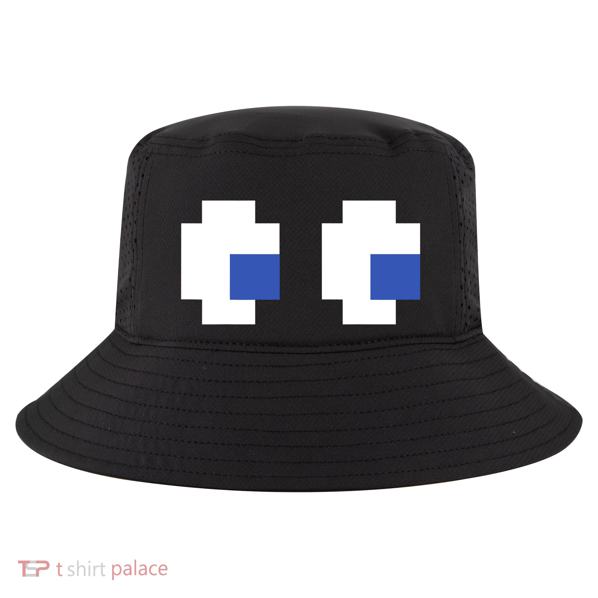Retro Arcade Game Ghost Eyes 80s Halloween Group Costume Cool Comfort Performance Bucket Hat