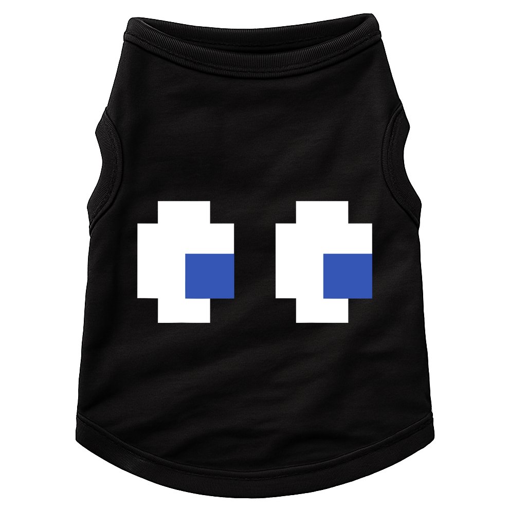 Retro Arcade Game Ghost Eyes 80s Halloween Group Costume Doggie Tank