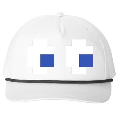 Retro Arcade Game Ghost Eyes 80s Halloween Group Costume Snapback Five-Panel Rope Hat