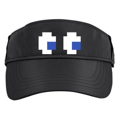 Retro Arcade Game Ghost Eyes 80s Halloween Group Costume Adult Drive Performance Visor