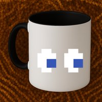 Retro Arcade Game Ghost Eyes 80s Halloween Group Costume Mug
