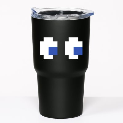 Retro Arcade Game Ghost Eyes 80s Halloween Group Costume Tumbler