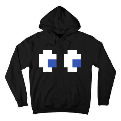 Retro Arcade Game Ghost Eyes 80s Halloween Group Costume Tall Hoodie