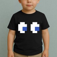Retro Arcade Game Ghost Eyes 80s Halloween Group Costume Toddler T-Shirt